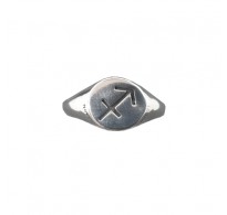 R002163 Genuine Sterling Silver Ring Zodiac Sign Sagittarius Hallmarked Solid 925 Handmade